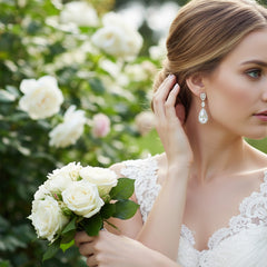 CUBIC ZIRCONIA COLLECTION - CRYSTAL SPLENDOUR EARRINGS - CZER393