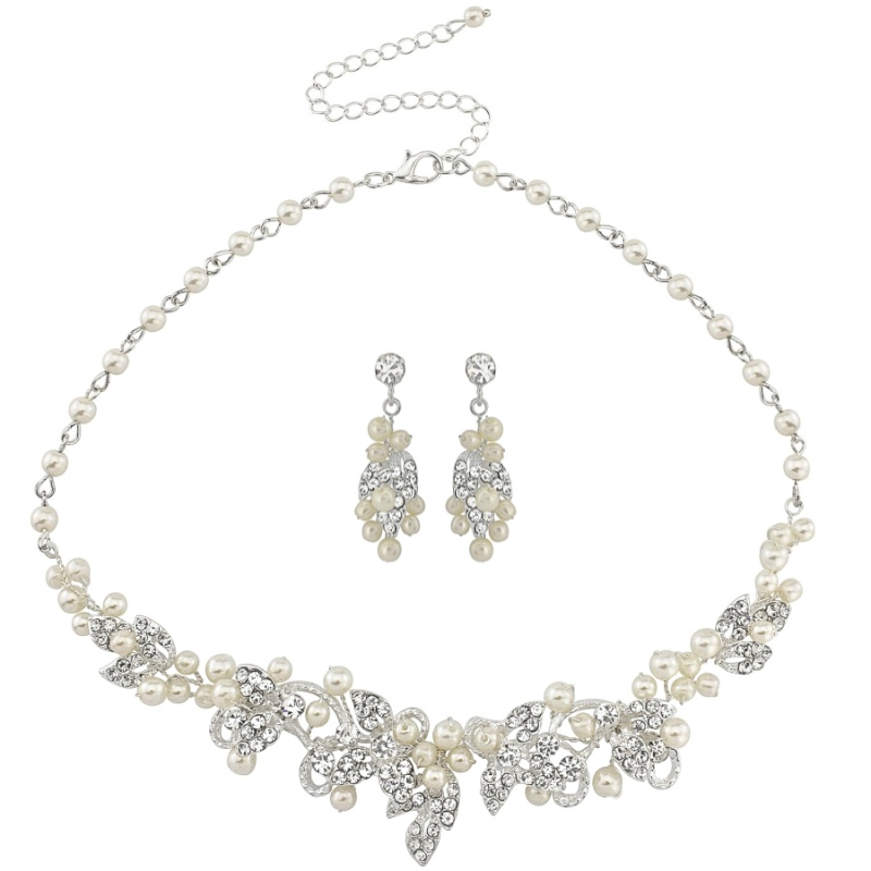 ATHENA COLLECTION - VINTAGE INSPIRED PEARL NECKLACE SET - NK137