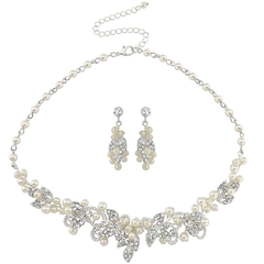 ATHENA COLLECTION - VINTAGE INSPIRED PEARL NECKLACE SET - NK137