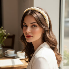 ATHENA COLLECTION - PEARLIE HEADBAND - GOLD - AHB206