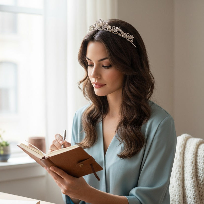 CELESTIA - ROMANTIC ELEGANCE TIARA 16- SASSB (SILVER)