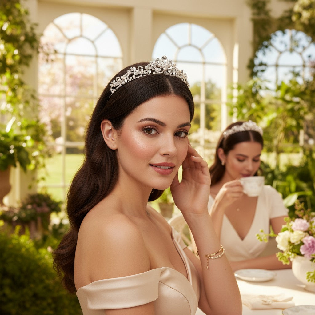 CELESTIA - ROMANTIC ELEGANCE TIARA 16- SASSB (SILVER)