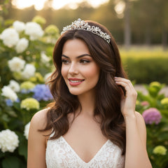 CELESTIA - ROMANTIC ELEGANCE TIARA 16- SASSB (SILVER)