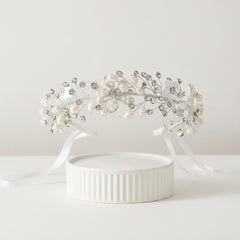 JASMINE - ROMANTIC VINE HEADPIECE -HP10  SASSB (SILVER)