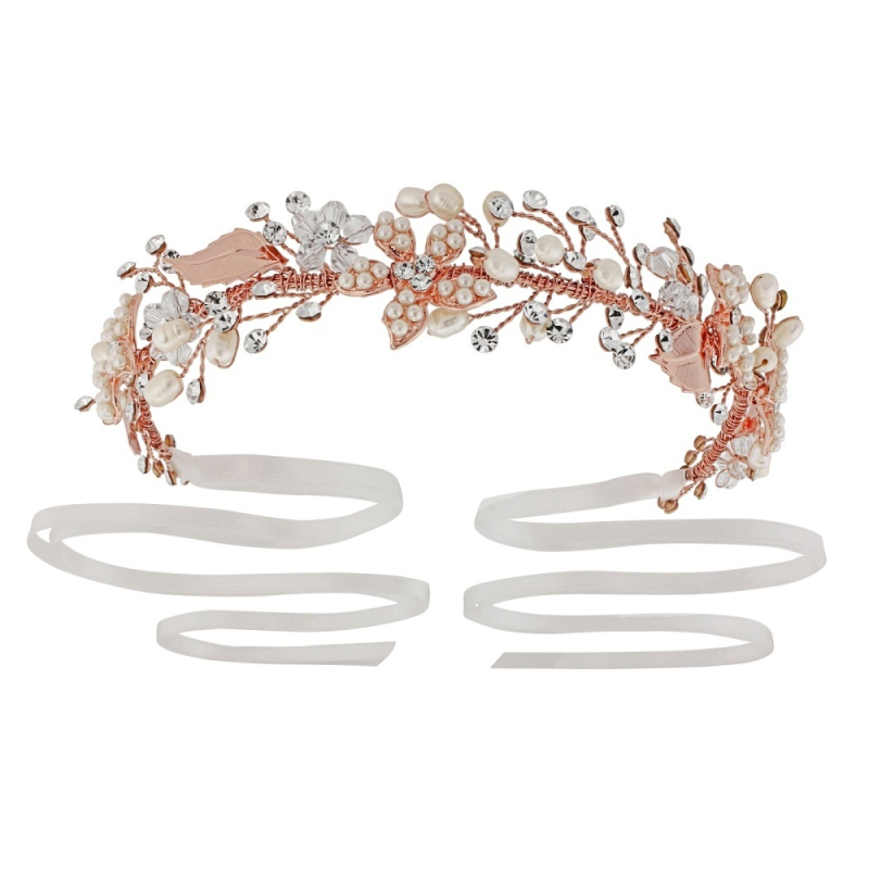 JASMINE - ROMANTIC VINE HEADPIECE - SASSB (ROSE GOLD)
