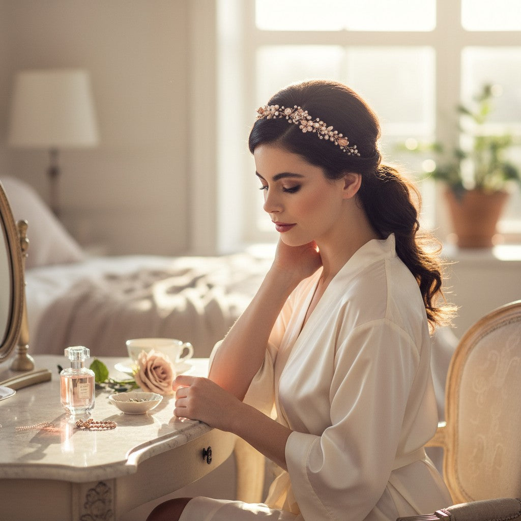 JASMINE - ROMANTIC VINE HEADPIECE - SASSB (ROSE GOLD)