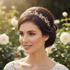 JASMINE - ROMANTIC VINE HEADPIECE - SASSB (ROSE GOLD)