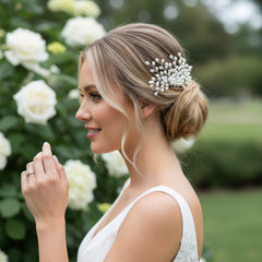 ATHENA COLLECTION - PEARL ROMANCE COLLECTION - SILVER (PIN33)
