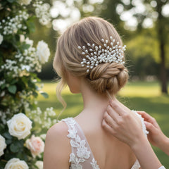ATHENA COLLECTION - PEARL ROMANCE COLLECTION - SILVER (PIN33)