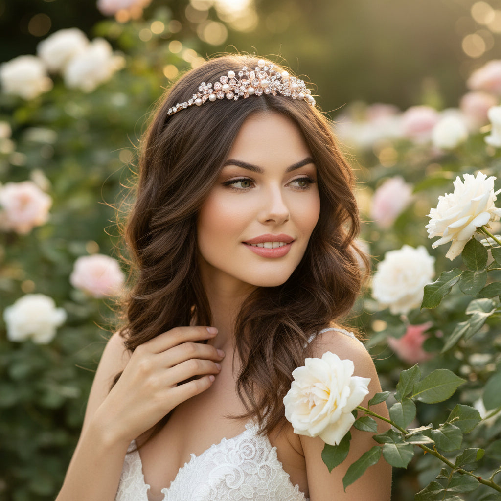 SASSB COLLECTION - ELLEN TIARA - SASSB - 9  ROSE GOLD
