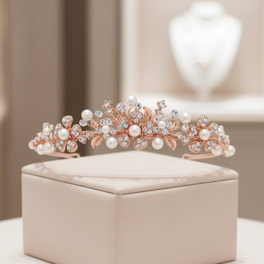 SASSB COLLECTION - ELLEN TIARA - SASSB - 9  ROSE GOLD
