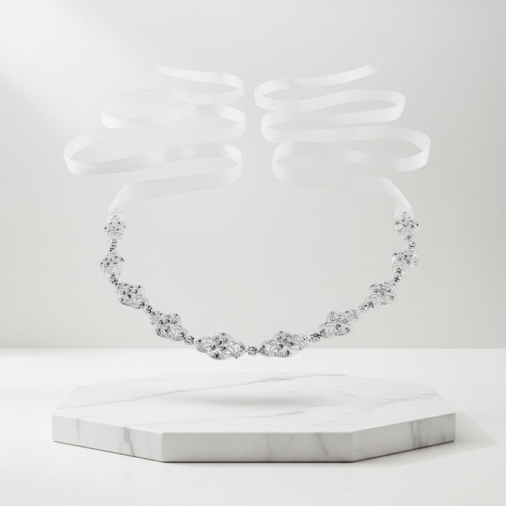 SASSB COLLECTION - CELINE-  CRYSTAL CHIC HEADPIECE HP11- SASSB