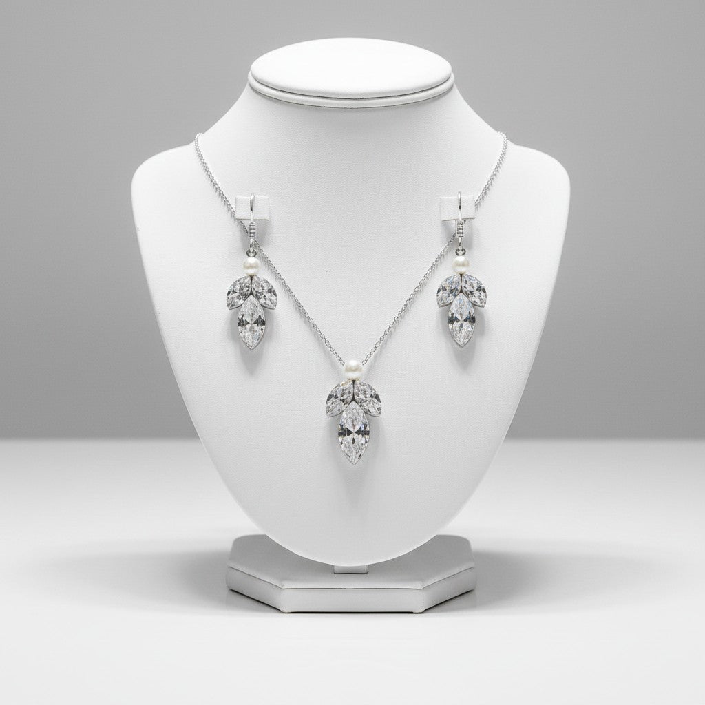 SASSB COLLECTION - DAINTY DROP NECKLACE SET  - SASSB (NK140)