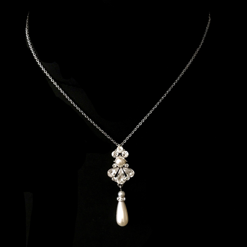 SASSB COLLECTION - EXQUISITE STARLET PEARL  NECKLACE - SASSB -(NK141)