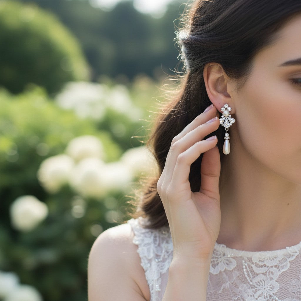 SASSB COLLECTION - EXQUISITE STARLET PEARL EARRINGS - SASSB -ER466