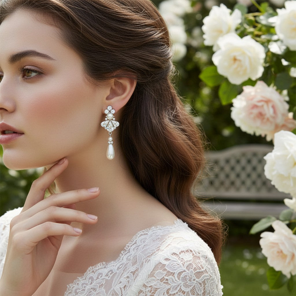 SASSB COLLECTION - EXQUISITE STARLET PEARL EARRINGS - SASSB -ER466
