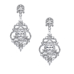 CUBIC ZIRCONIA COLLECTION -  STARLET'S CRYSTAL TREASURE EARRINGS - CZER410