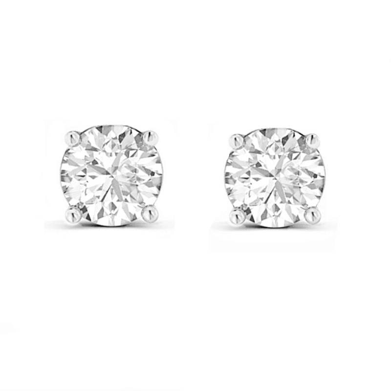 CUBIC ZIRCONIA COLLECTION - CLASSIC CRYSTAL NECKLACE SET - CZNK64 (SILVER)