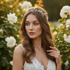 ATHENA COLLECTION - CRYSTAL STARLET HAIRVINE- HP142 GOLD
