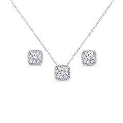 CUBIC ZIRCONIA COLLECTION - CHIC CRYSTAL NECKLACE SET  - CZNK67
