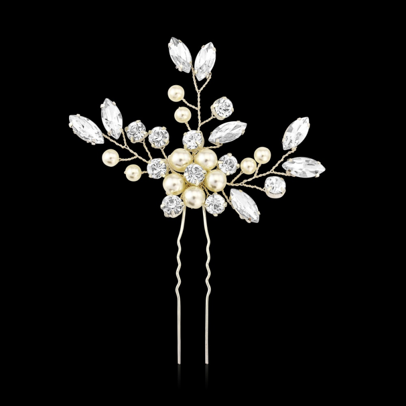 ATHENA COLLECTION - FLORAL CLUSTER HAIR PIN - PIN32