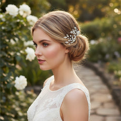 ATHENA COLLECTION - FLORAL CLUSTER HAIR PIN - PIN32