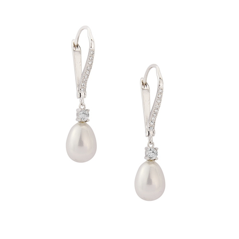 CUBIC ZIRCONIA COLLECTION - VINTAGE HEIRLOOM EARRINGS - CZER424