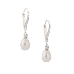 CUBIC ZIRCONIA COLLECTION - VINTAGE HEIRLOOM EARRINGS - CZER424