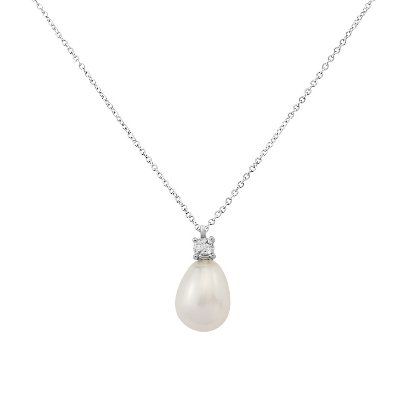 CUBIC ZIRCONIA COLLECTION - VINTAGE HEIRLOOM NECKLACE - CZNK72