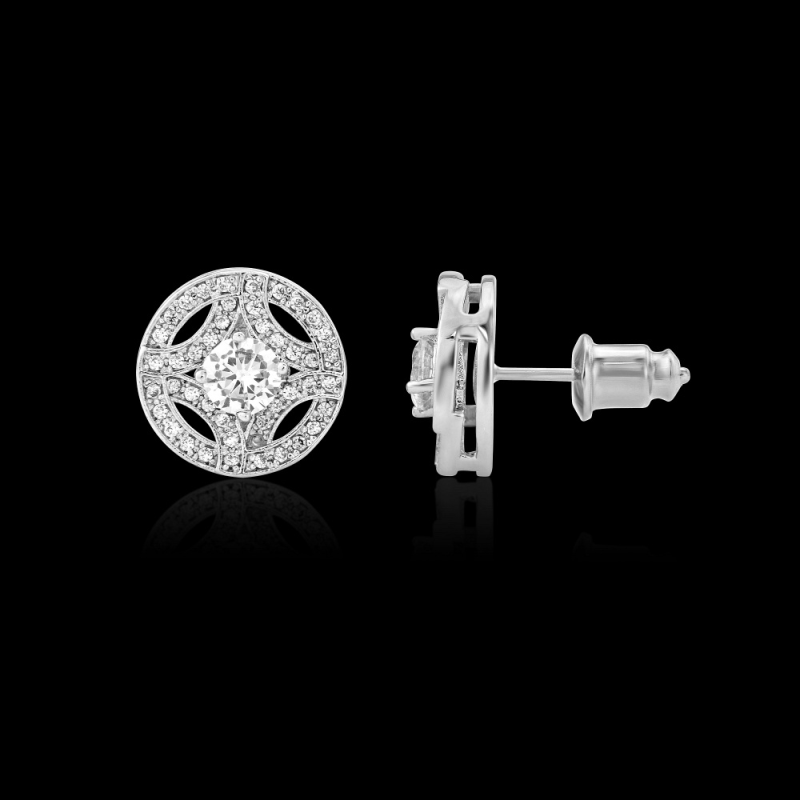 CUBIC ZIRCONIA COLLECTION - MEGHAN SPARKLE EARRINGS - CZER425
