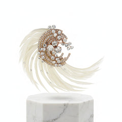 ADORIA LUXE FEATHER HEADPIECE - SASSBHP-14 (ROSE GOLD)
