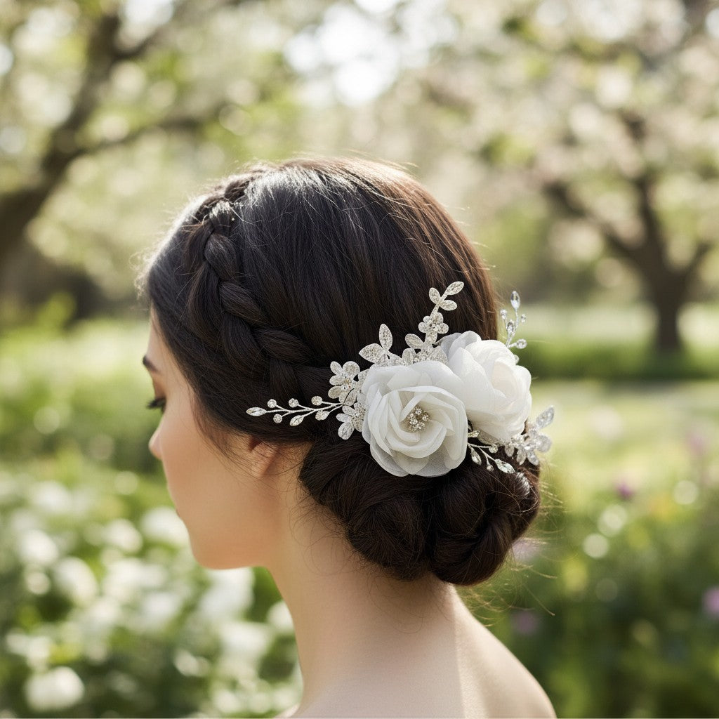 BLOSSOM HEADPIECE - LUXE  HAIR COMB HC26  SASSB ROSE GOLD