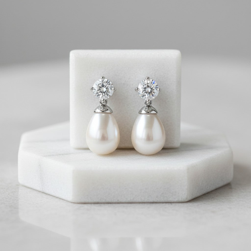 CUBIC ZIRCONIA COLLECTION - TIMELESS ELEGANCE EARRINGS - CZER429
