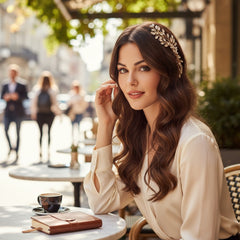 ATHENA COLLECTION - ELEGANCE HAIRCOMB - (HC155) SILVER