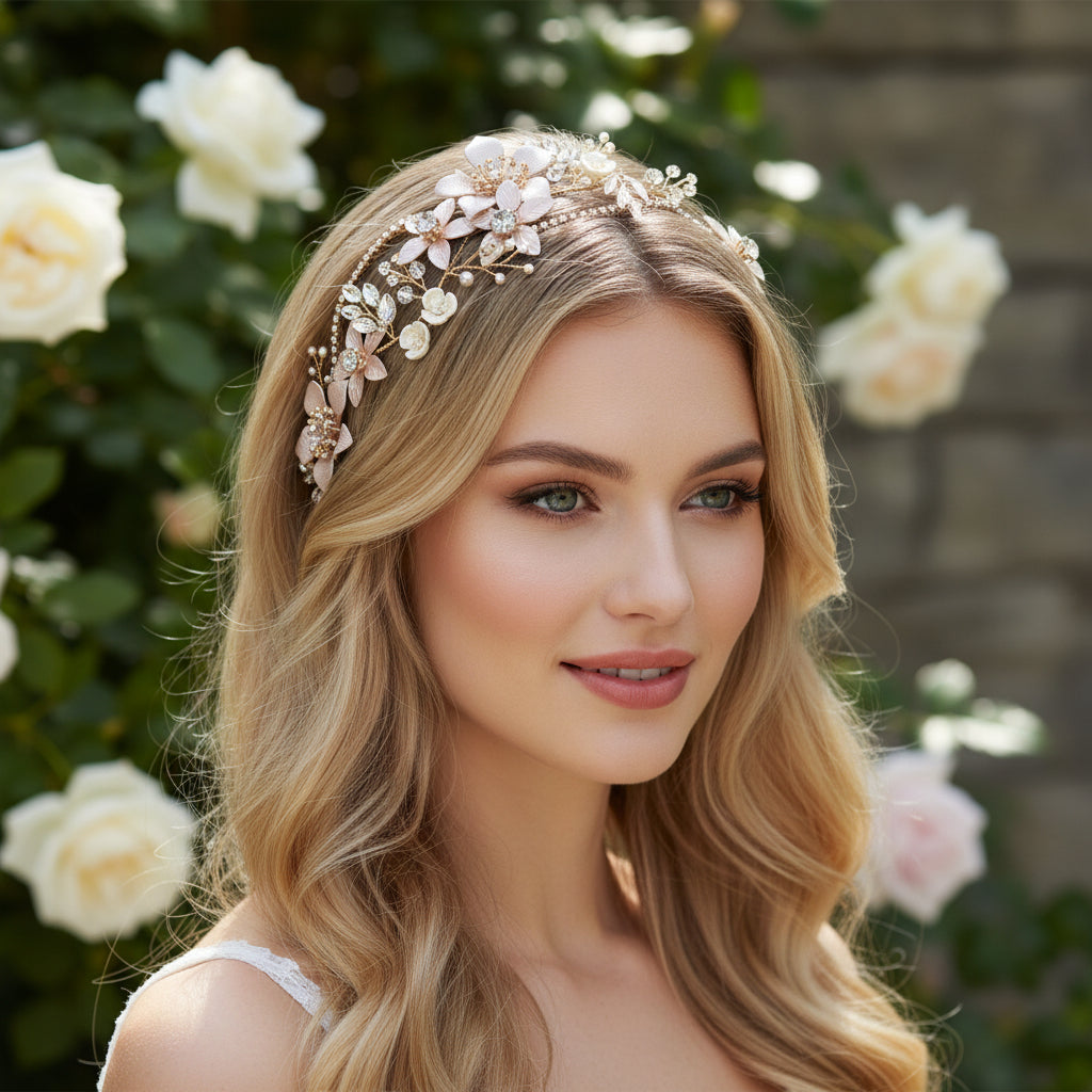 ATHENA COLLECTION -EXQUISITE ROMANCE VINE - BLUSH PINK (HP147)