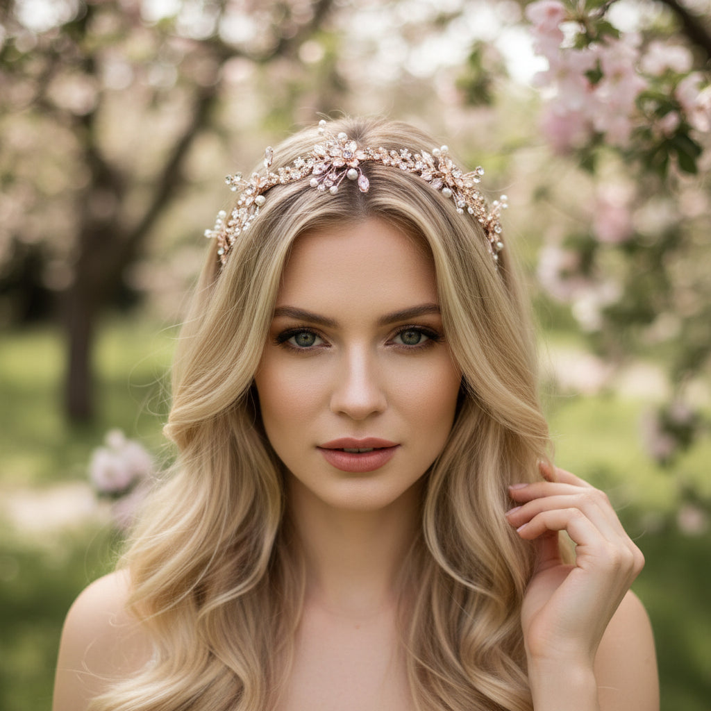 ATHENA COLLECTION - ENCHANTING BLUSH PINK VINE - (HP148)