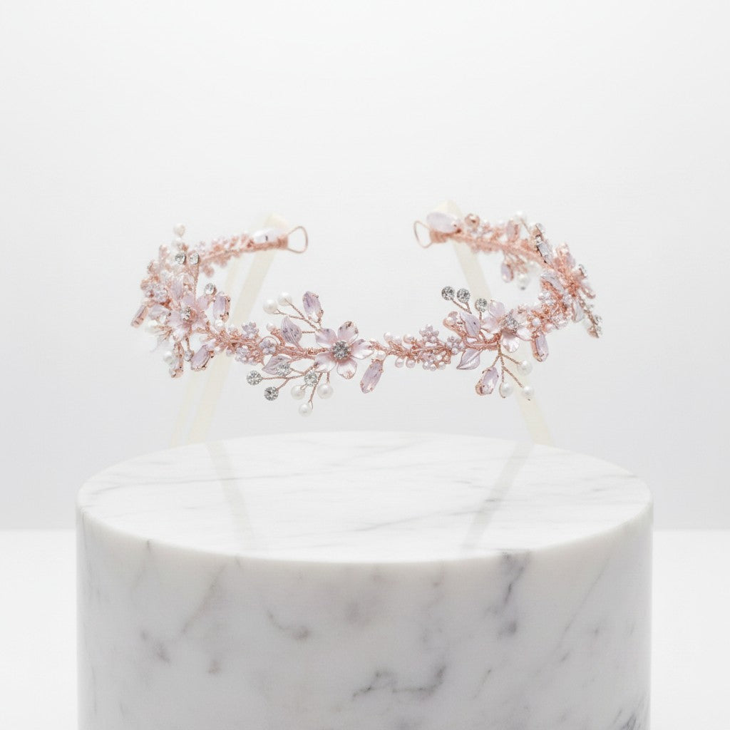 ATHENA COLLECTION - ENCHANTING BLUSH PINK VINE - (HP148)