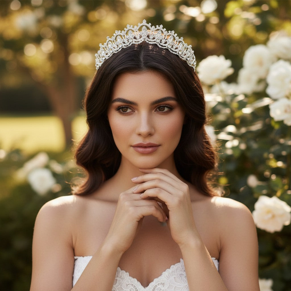 SASSB COLLECTION - JEWEL TIARA 18 SILVER