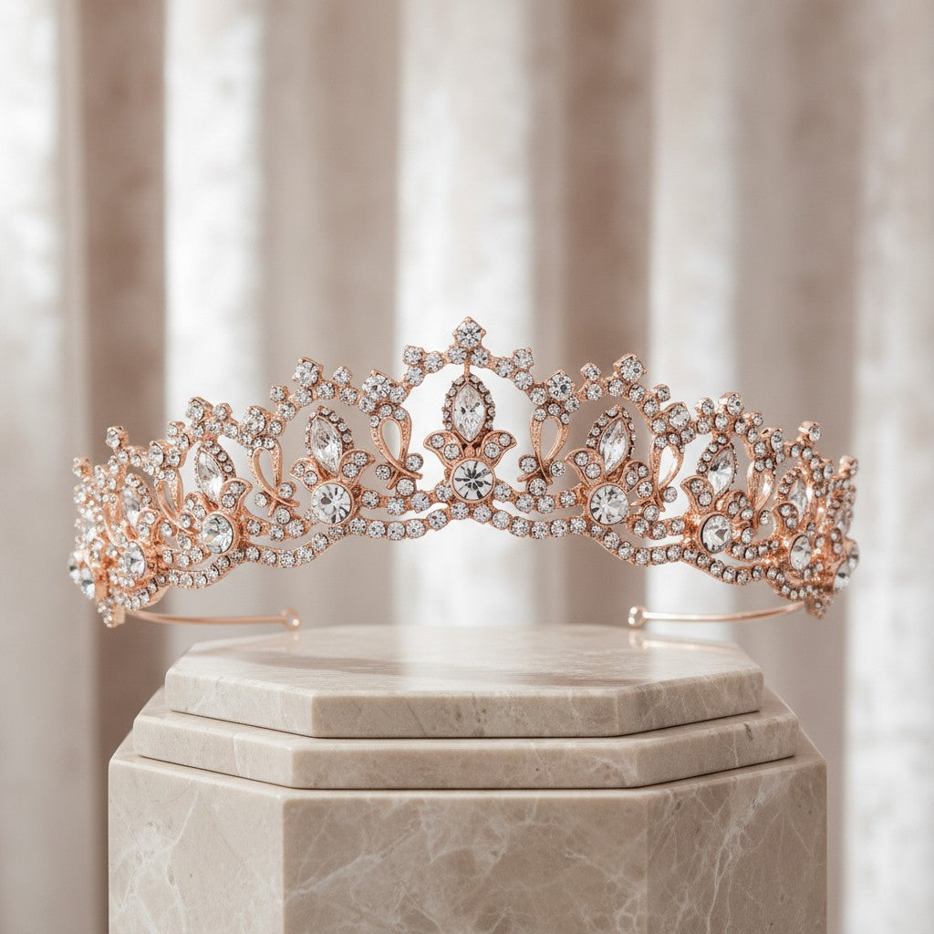 SASSB COLLECTION - JEWEL TIARA 18 - ROSE GOLD