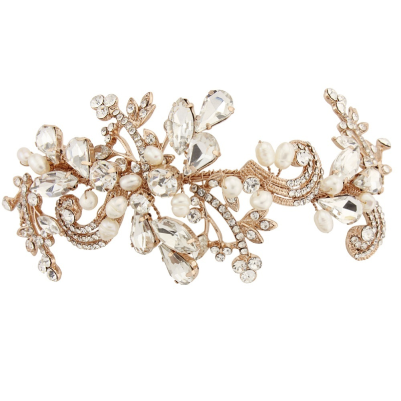 SASSB COLLECTION - ELISE EXQUISITE FLEXIBLE HEADPIECE HC31 - ROSE GOLD