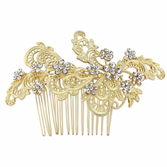 SASSB COLLECTION - LIZA EXQUISITE HAIRCOMB - HC32- 14 GOLD
