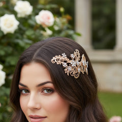 SASSB COLLECTION - LIZA EXQUISITE HAIRCOMB - HC32- 14 GOLD