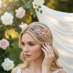 SASSB COLLECTION - LIZA EXQUISITE HAIRCOMB  HC32- ROSE GOLD