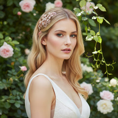 SASSB COLLECTION - LIZA EXQUISITE HAIRCOMB  HC32- ROSE GOLD