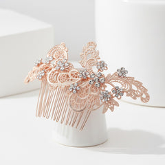SASSB COLLECTION - LIZA EXQUISITE HAIRCOMB  HC32- ROSE GOLD