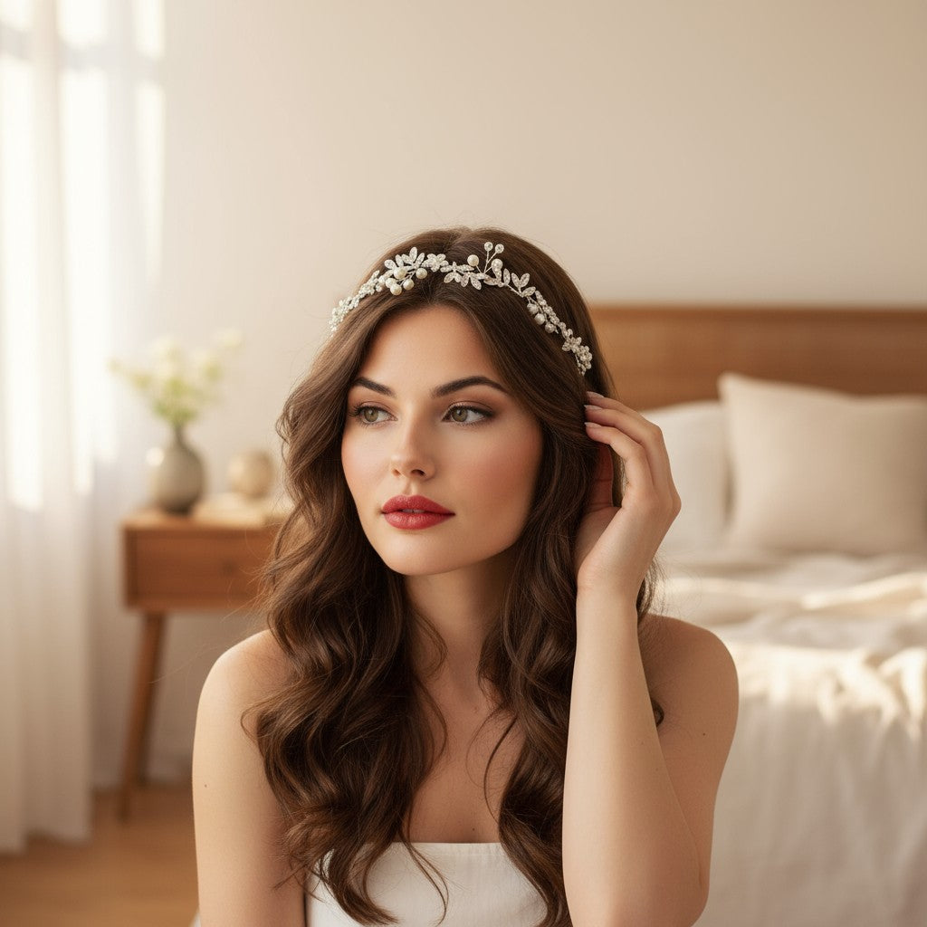 ATHENA COLLECTION - CRYSTAL STARLET HAIRVINE- HP142 GOLD