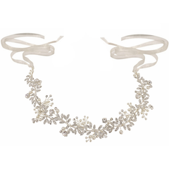 ATHENA COLLECTION - CRYSTAL STARLET HAIRVINE- HP142 SILVER