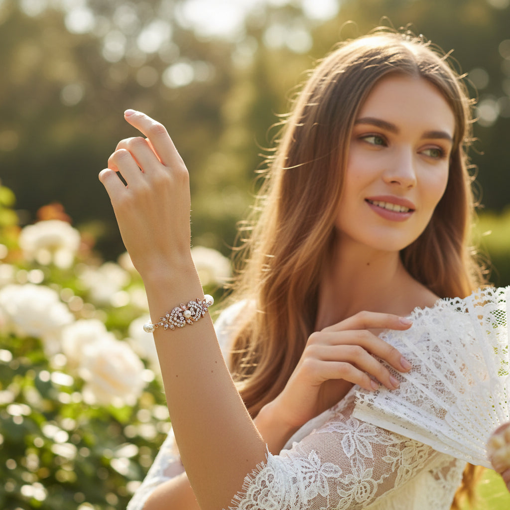 SASSB COLLECTION - EXQUISITE VINTAGE BRACELET - ROSE GOLD- BR15