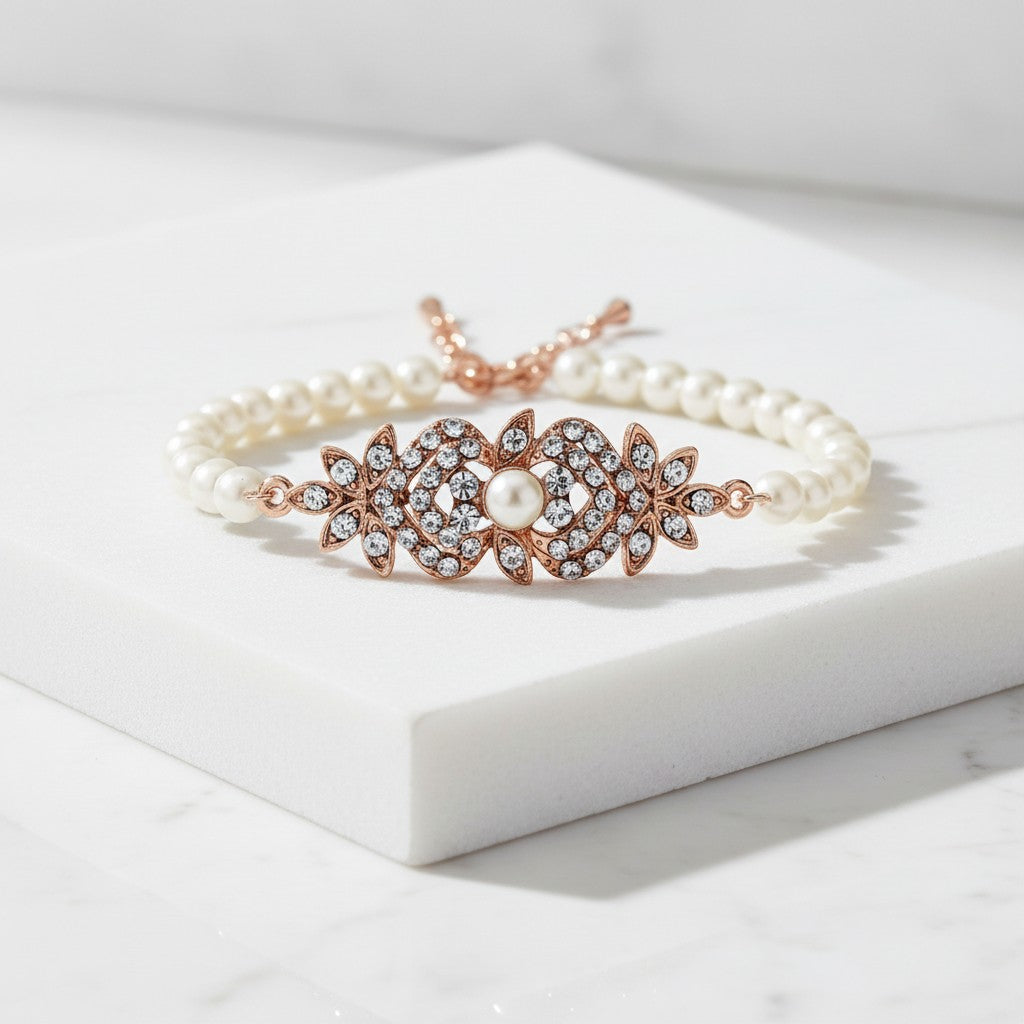 SASSB COLLECTION - EXQUISITE VINTAGE BRACELET - ROSE GOLD- BR15