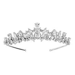 CUBIC ZIRCONIA COLLECTION - DIAMOND TREASURE TIARA AHB-8